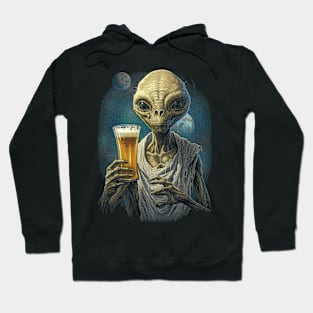 Alien Hold My Beer Art Hoodie